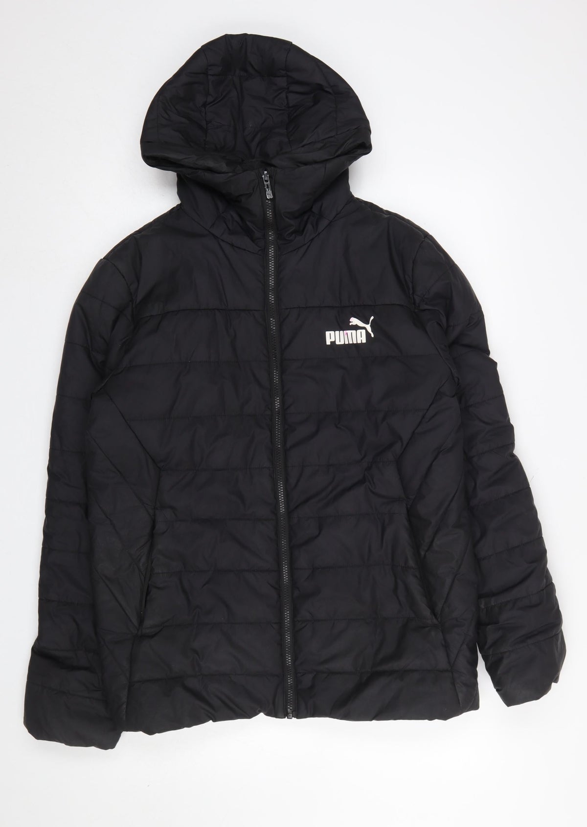 Mens UK Size S PUMA Black Puffer Jacket