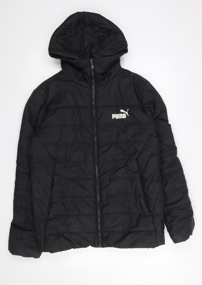 Mens UK Size S PUMA Black Puffer Jacket