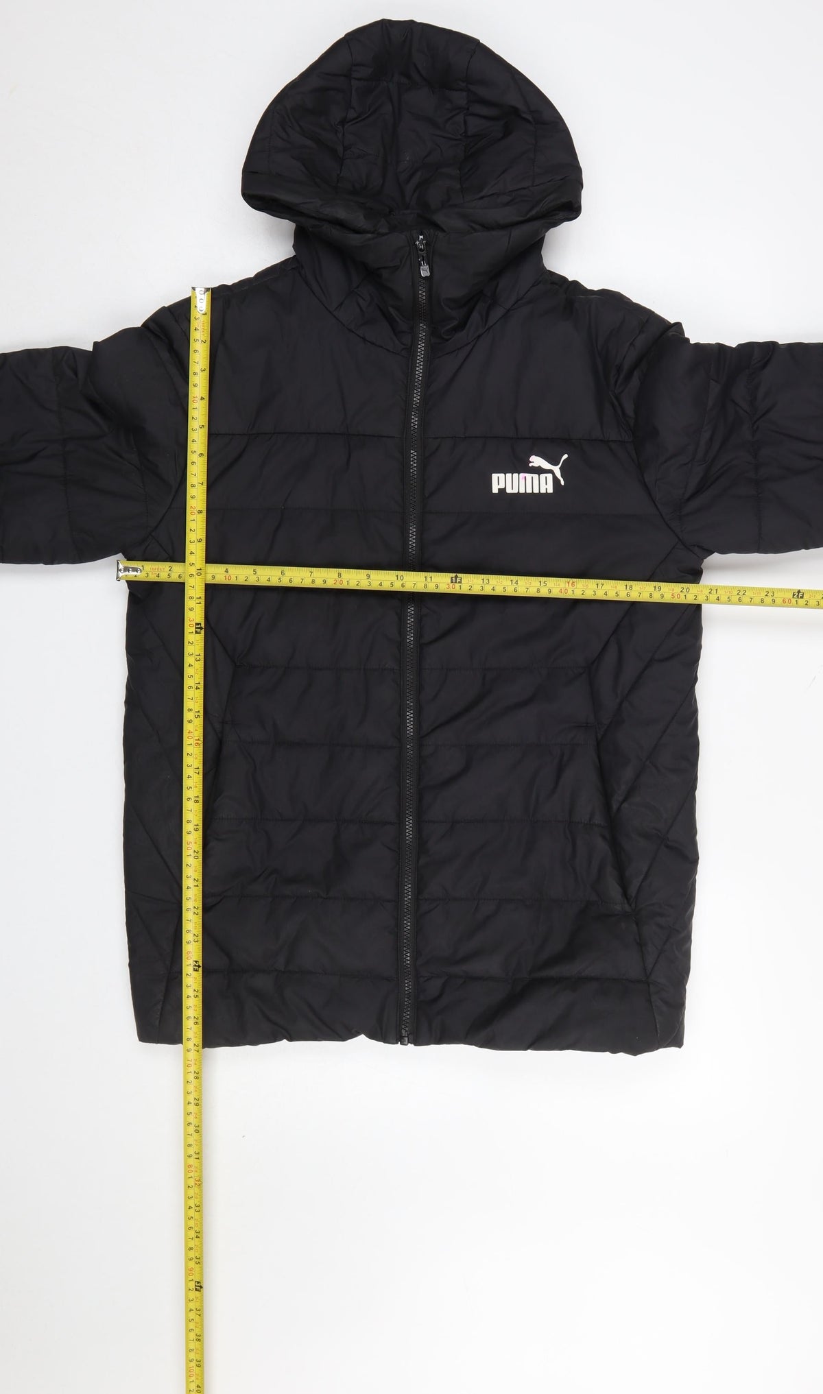 Mens UK Size S PUMA Black Puffer Jacket
