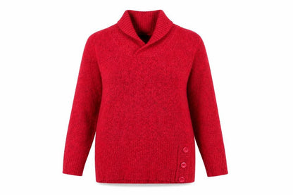 Womens UK Size M M&Co Red Pullover Jumper