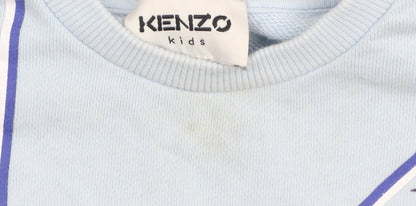 Kenzo Kids Girls Blue Jungle Animal Print Sweatshirt 2 Years