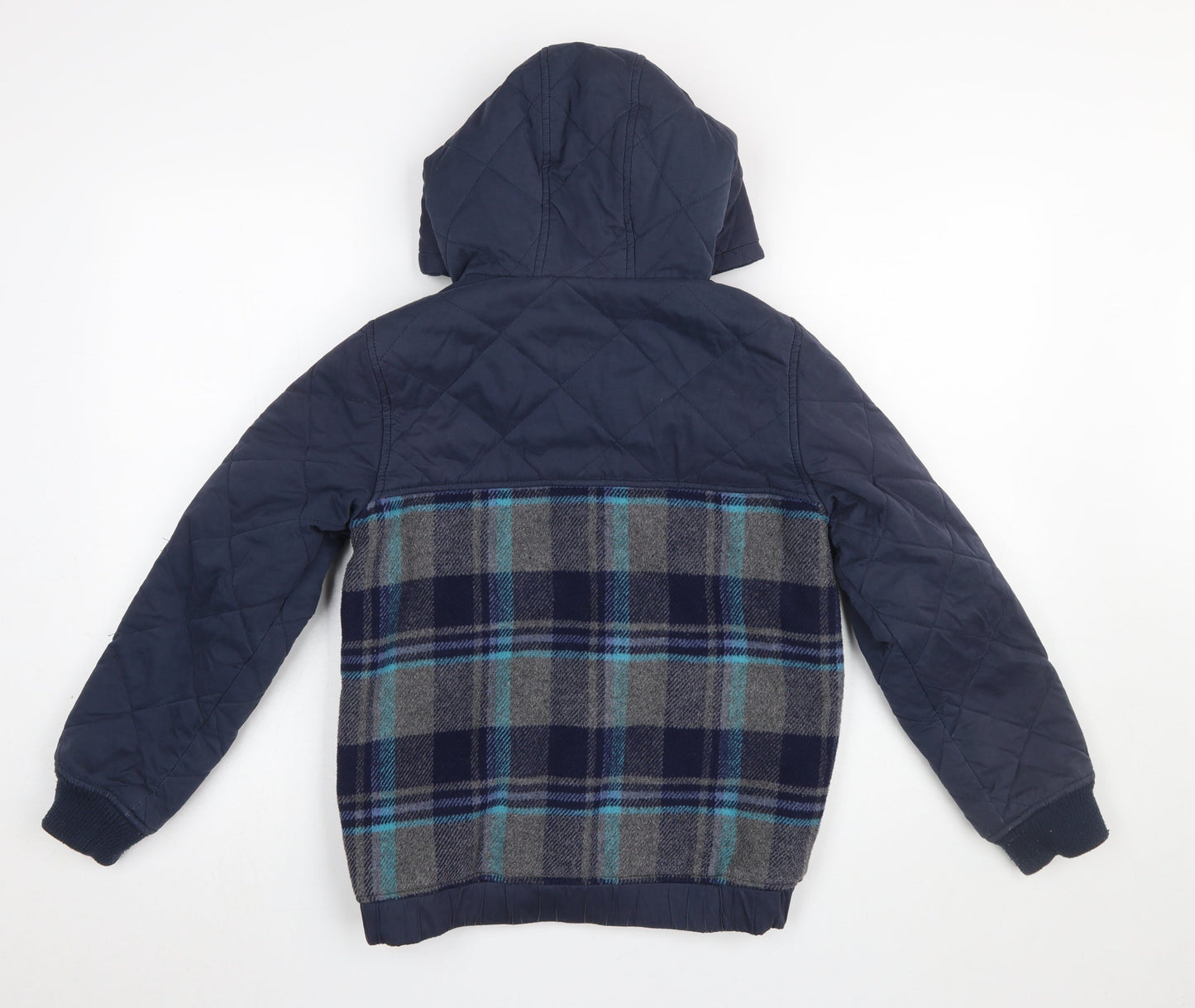 Boys UK Size 10-11 Years FatFace Blue Quilted Coat