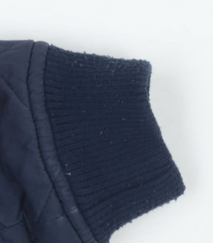 Boys UK Size 10-11 Years FatFace Blue Quilted Coat