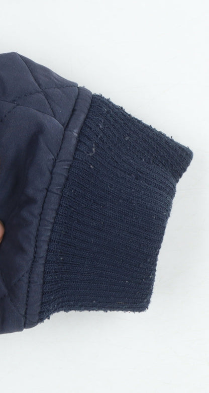Boys UK Size 10-11 Years FatFace Blue Quilted Coat