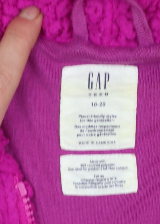 Girls UK Size 16-18 Years Gap Pink Basic Jacket