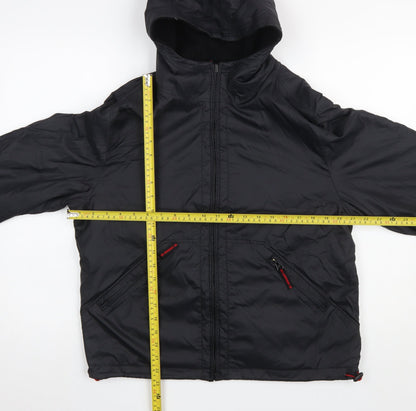 Next Women’s Black Hooded Puffer Jacket UK 12 Zip Winter Coat