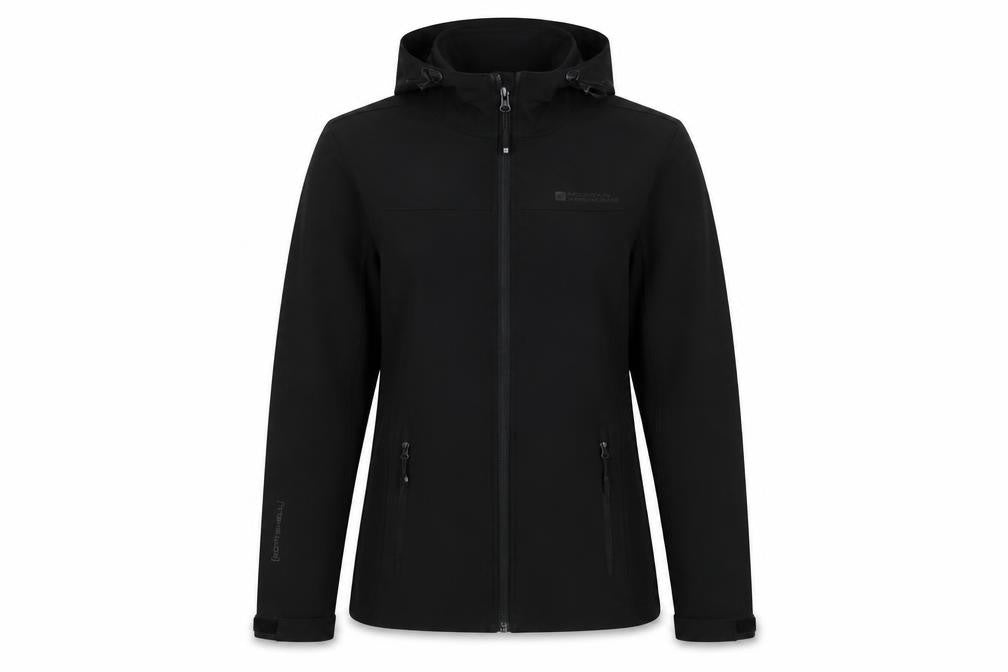 Womens UK Size 6 Mountain Warehouse Black Soft Shell