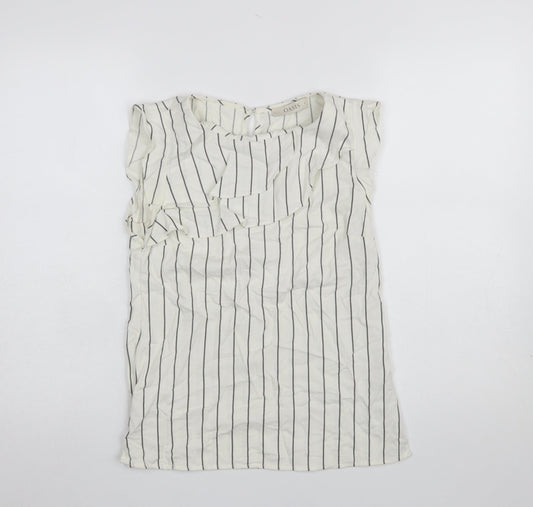 Womens UK Size 6 Oasis White Basic Blouse