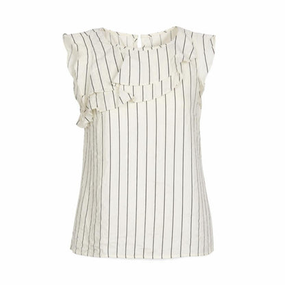 Womens UK Size 6 Oasis White Basic Blouse