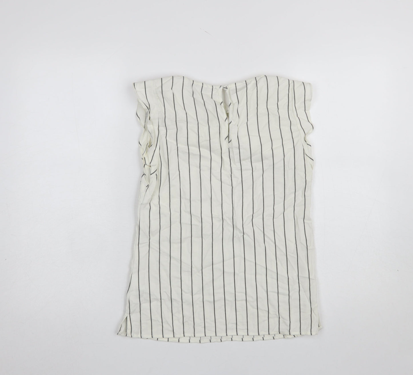 Womens UK Size 6 Oasis White Basic Blouse