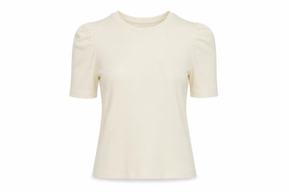 Womens UK Size 14 New Look Ivory Basic T-Shirt