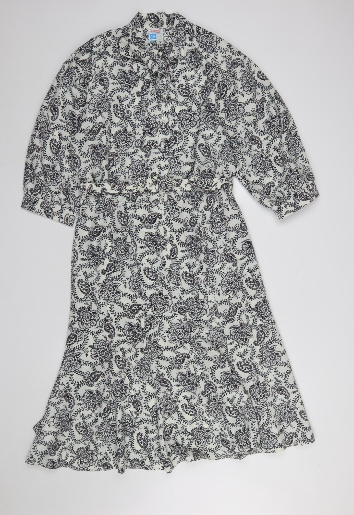 Womens UK Size 14 Marks and Spencer Shirt Dress