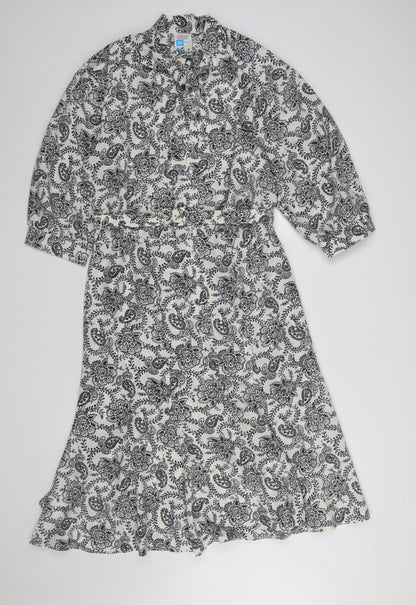 Womens UK Size 14 Marks and Spencer Shirt Dress
