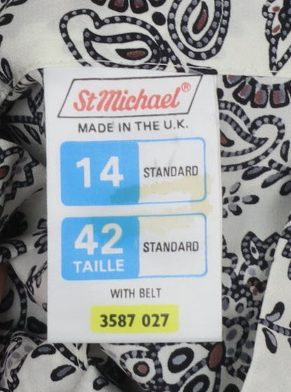 Womens UK Size 14 Marks and Spencer Shirt Dress