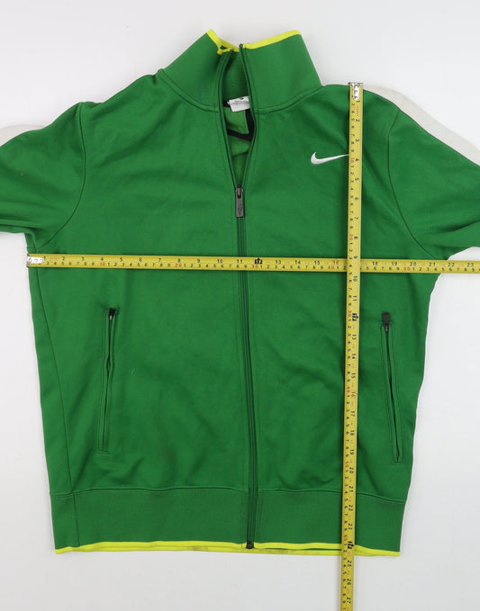 Mens UK Size M Nike Green FootballGym & TrainingRunning & Jogging Jacket