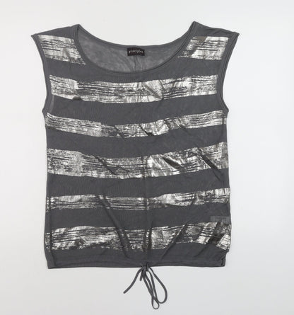 Womens UK Size 14 Principles Grey Basic Tank