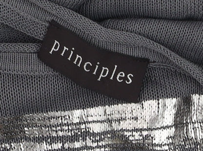 Womens UK Size 14 Principles Grey Basic Tank