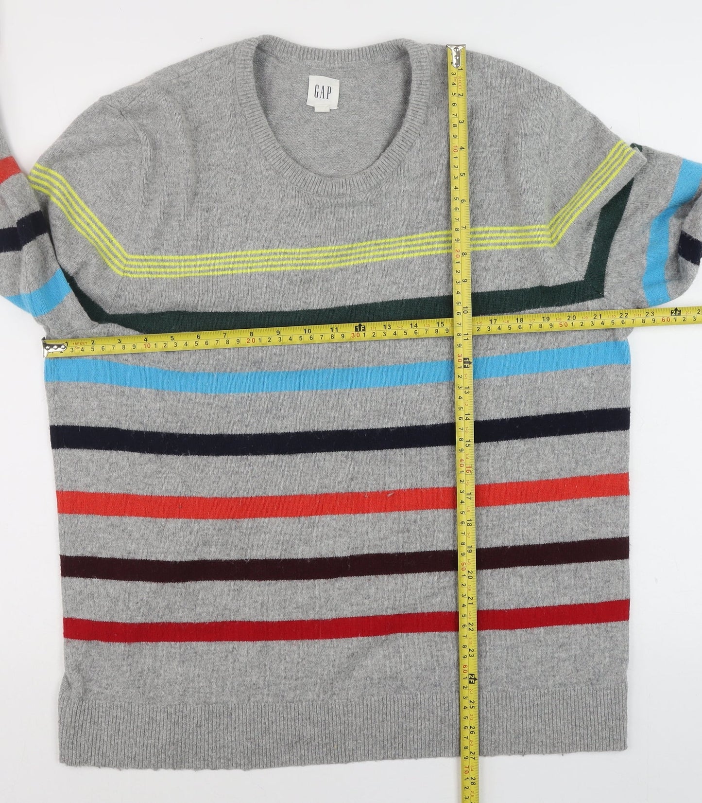 Mens UK Size L Gap Grey Pullover Jumper