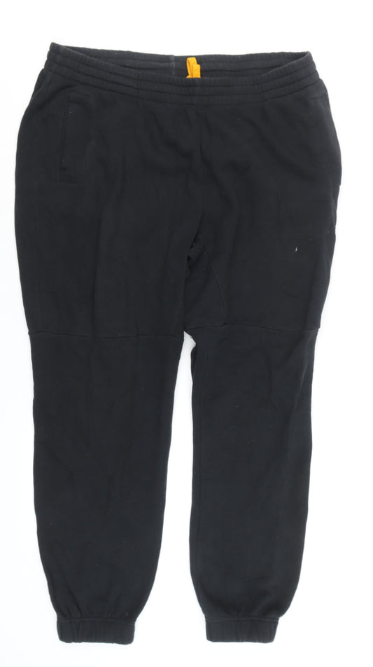 Mens UK Size 30 Reebok Regular Fit Jogger Black Trousers
