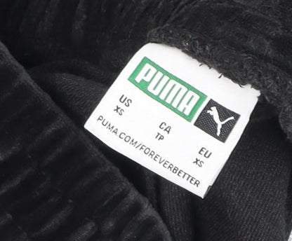 Mens UK Size XS PUMA Regular Fit Track Pants Black Trousers