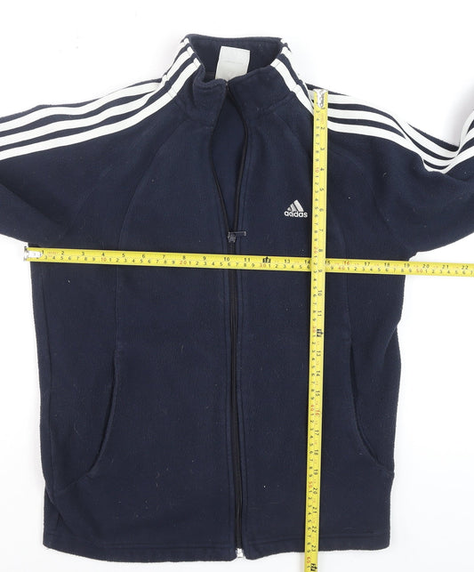Mens UK Size S adidas Blue Full Zip Sweatshirt