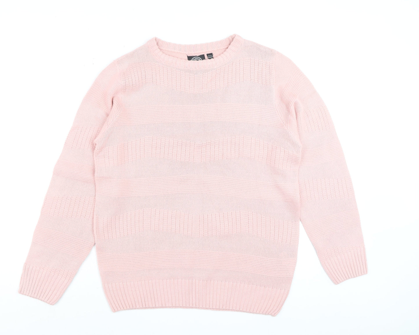 Womens UK Size M Le Breve Pink Pullover Jumper