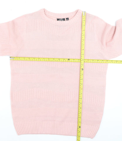 Womens UK Size M Le Breve Pink Pullover Jumper