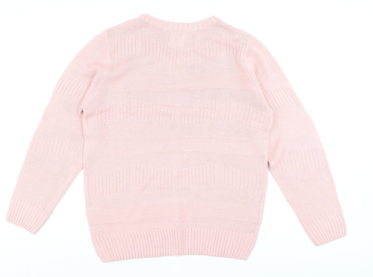 Womens UK Size M Le Breve Pink Pullover Jumper