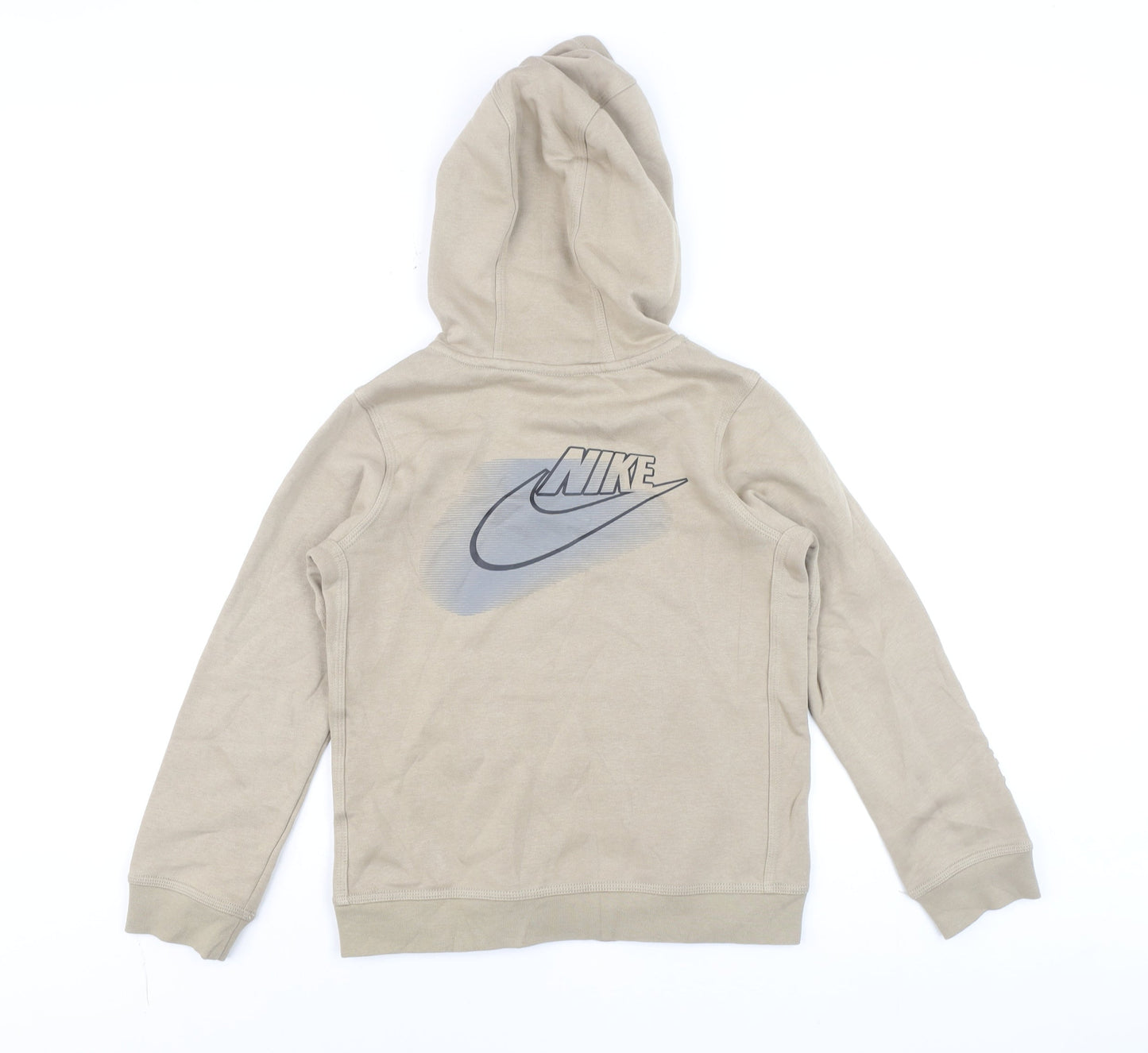 Teens UK Size M Nike Beige Pullover Hoodie