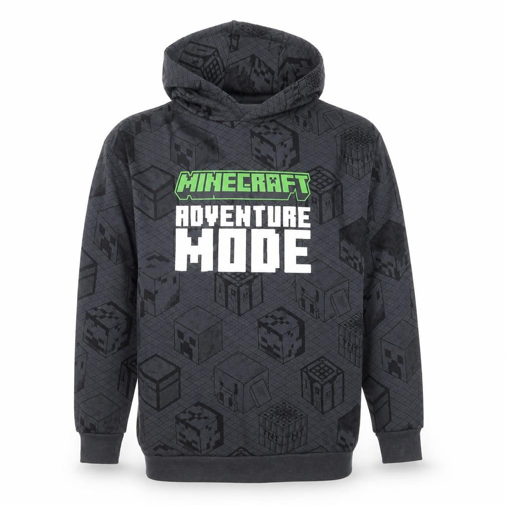 Boys UK Size 12-13 Years Minecraft Grey Pullover Hoodie