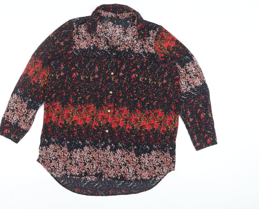 Womens UK Size 12 NEXT Multicoloured Basic Button-Up