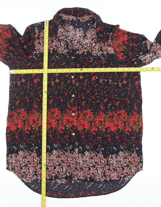 Womens UK Size 12 NEXT Multicoloured Basic Button-Up