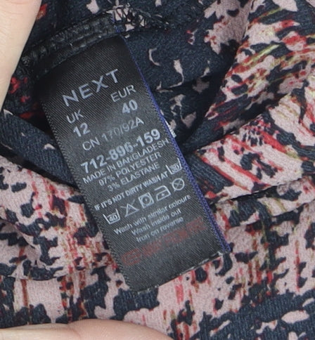 Womens UK Size 12 NEXT Multicoloured Basic Button-Up