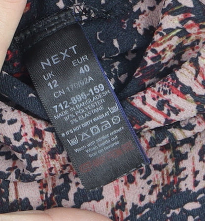 Womens UK Size 12 NEXT Multicoloured Basic Button-Up