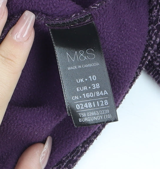 Womens UK Size 10 Marks and Spencer Purple Basic Jacket