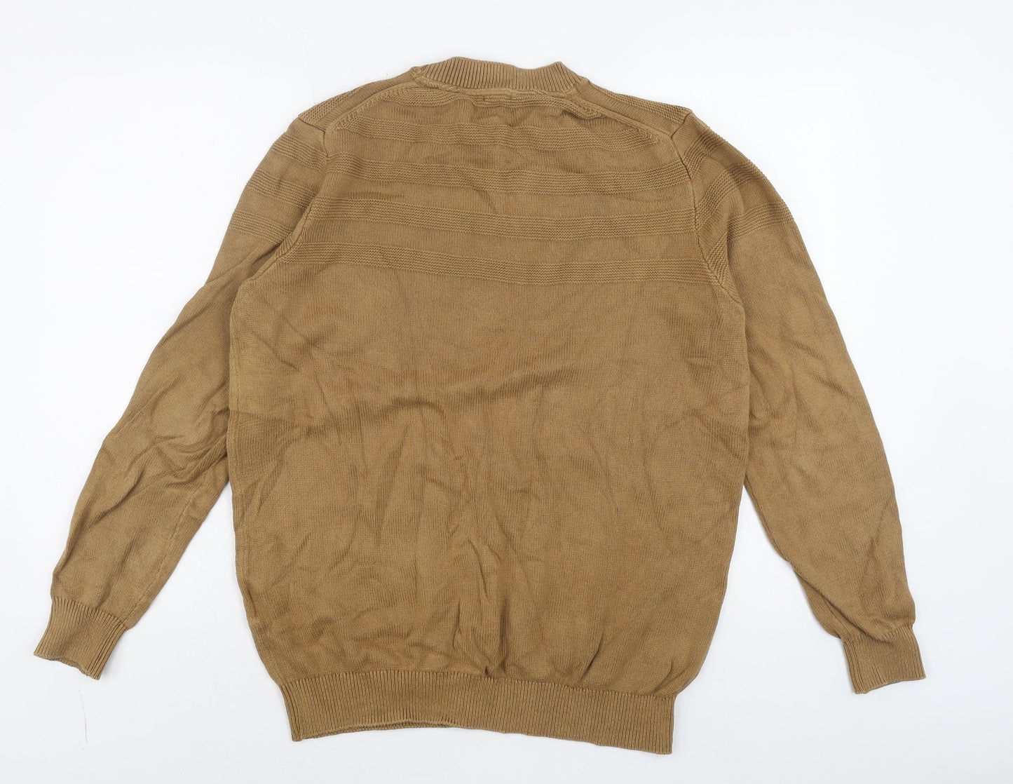 Mens UK Size L Celio Beige Pullover Jumper