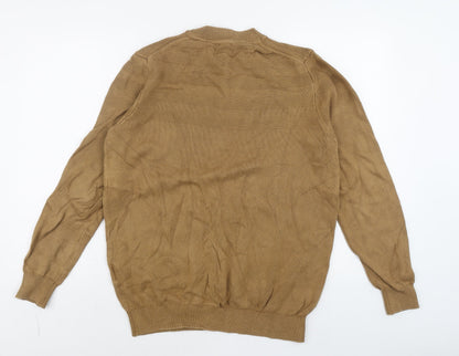 Mens UK Size L Celio Beige Pullover Jumper