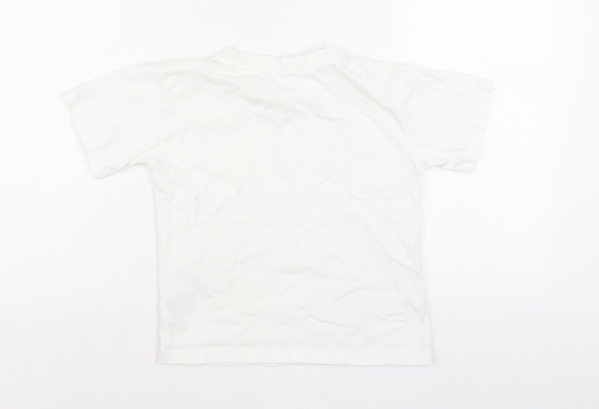 Womens UK Size 6 Calvin Klein Jeans White Basic T-Shirt