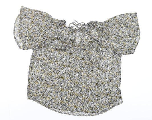 Womens UK Size 14 NEXT Multicoloured Off the Shoulder Blouse