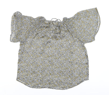 Womens UK Size 14 NEXT Multicoloured Off the Shoulder Blouse