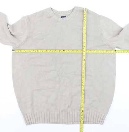 Mens UK Size M Gap Beige Pullover Jumper