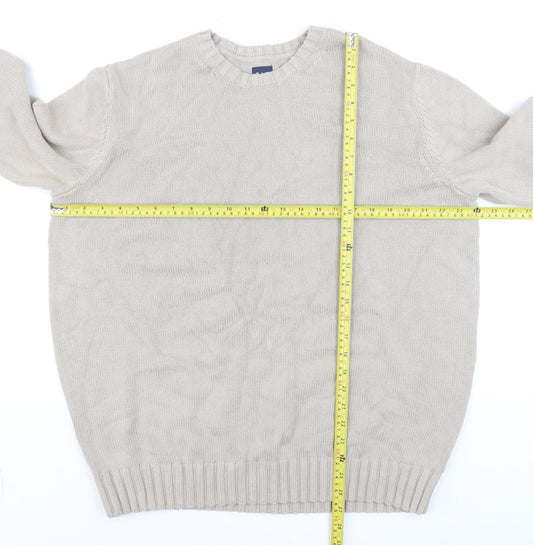Mens UK Size M Gap Beige Pullover Jumper