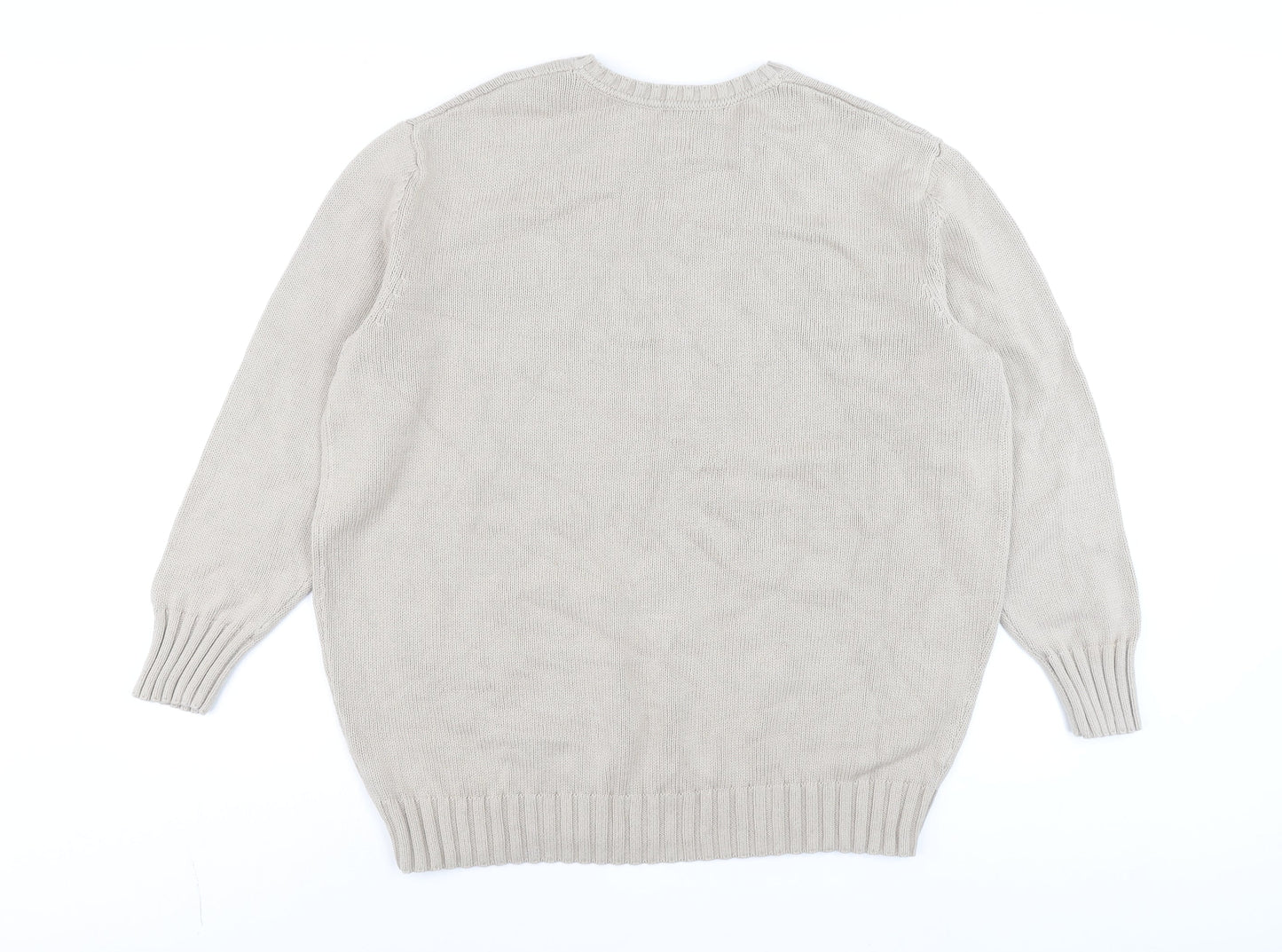 Mens UK Size M Gap Beige Pullover Jumper