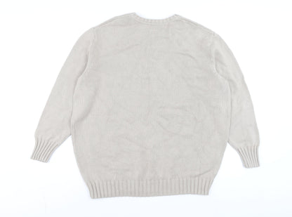 Mens UK Size M Gap Beige Pullover Jumper