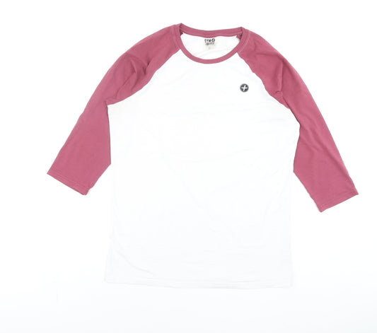 Mens UK Size M Gym+Coffee White  T-Shirt