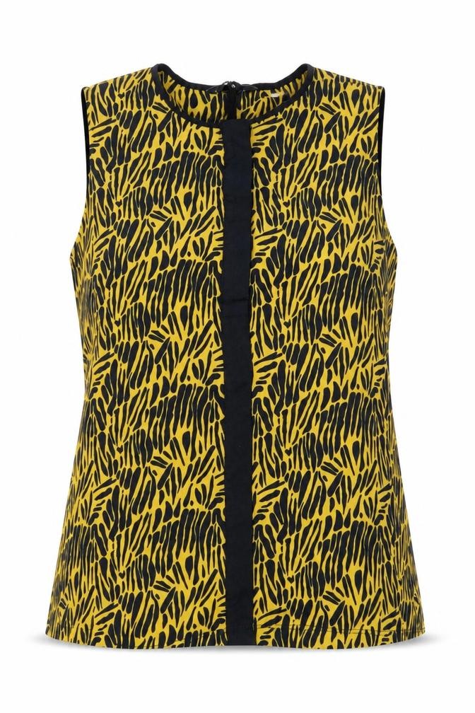 Womens UK Size 14 NEXT Yellow Basic Blouse
