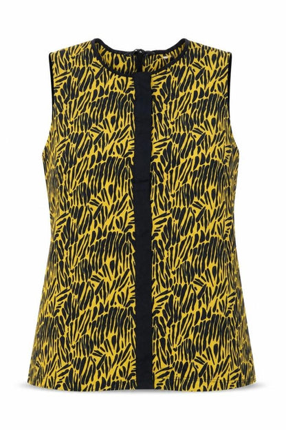 Womens UK Size 14 NEXT Yellow Basic Blouse