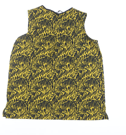 Womens UK Size 14 NEXT Yellow Basic Blouse