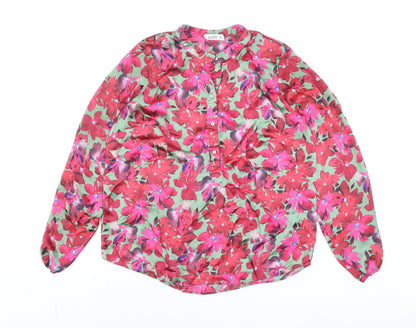 Womens UK Size 12 Gallery Multicoloured Basic Blouse