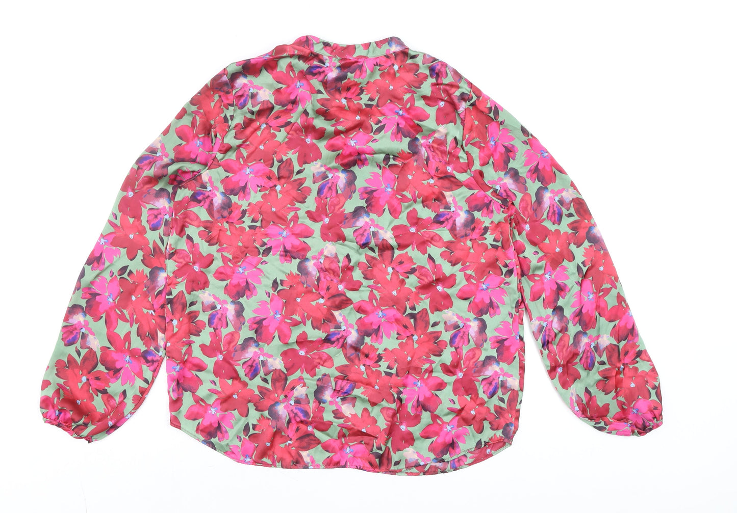 Womens UK Size 12 Gallery Multicoloured Basic Blouse